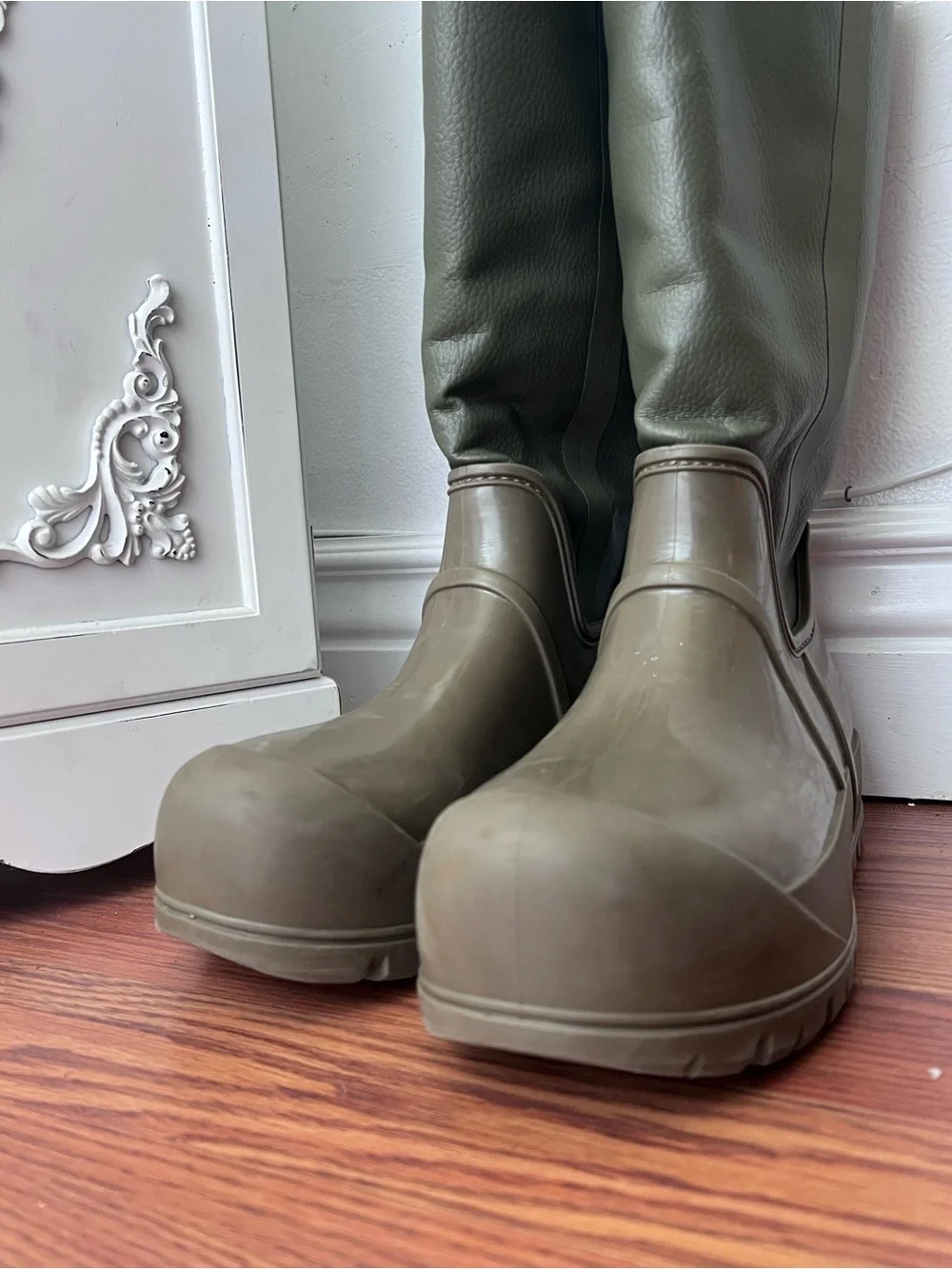 UGG Raincloud Tall Waterproof Rain Boot in Burnt Olive